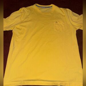Brooks Brothers Lemon Yellow Pocketed Emblem Short Sleeve T Shirt Sz 2XL XXL